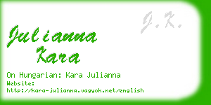 julianna kara business card